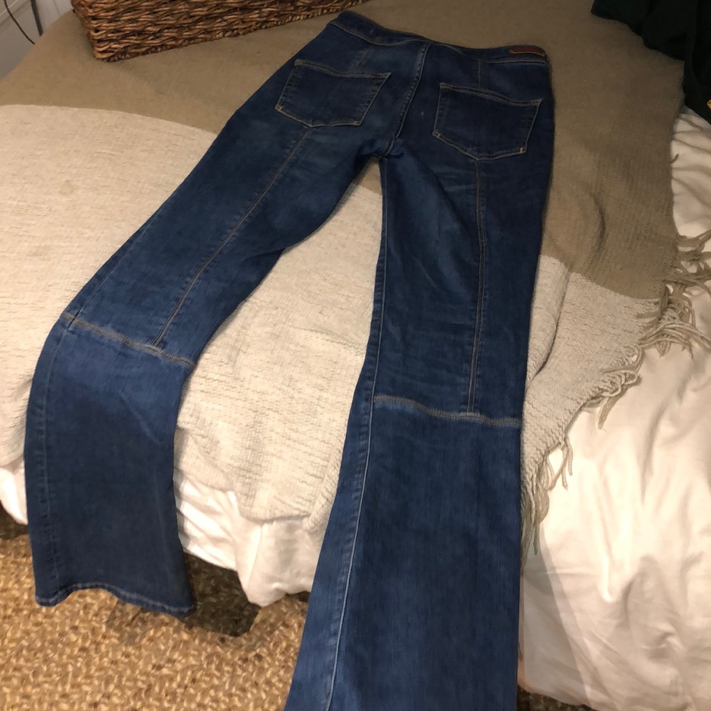 Anthropologie Bootcut Patchwork Side Zip Jeans - image 4